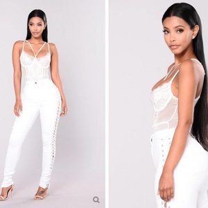 Lace and Mesh Bodysuit